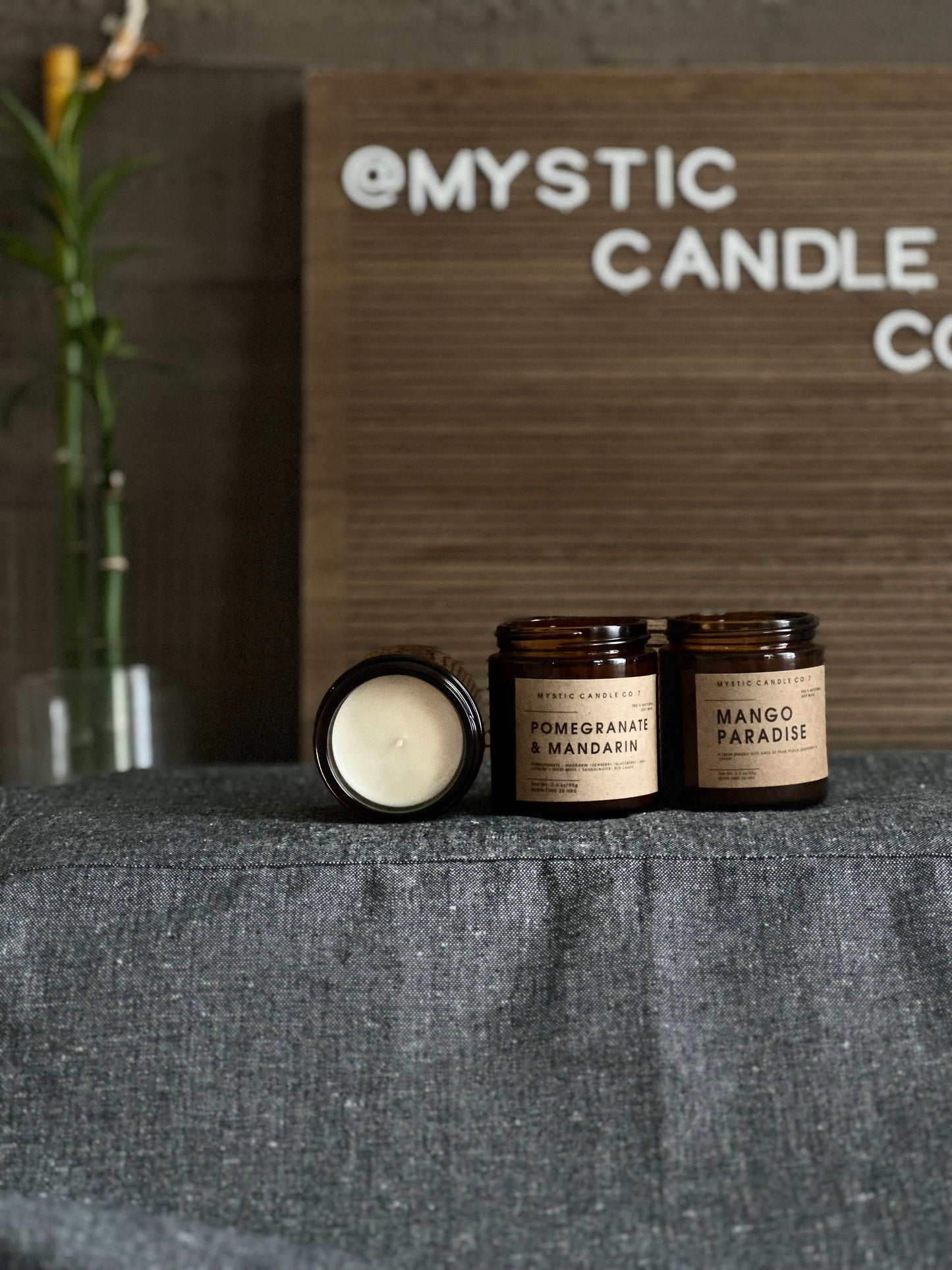 Amber glass (4oz) candle, Christmas aroma candles, Container candle, , Aromatherapy candle, Handmade Gift, Birthday Gift, Christmas gift