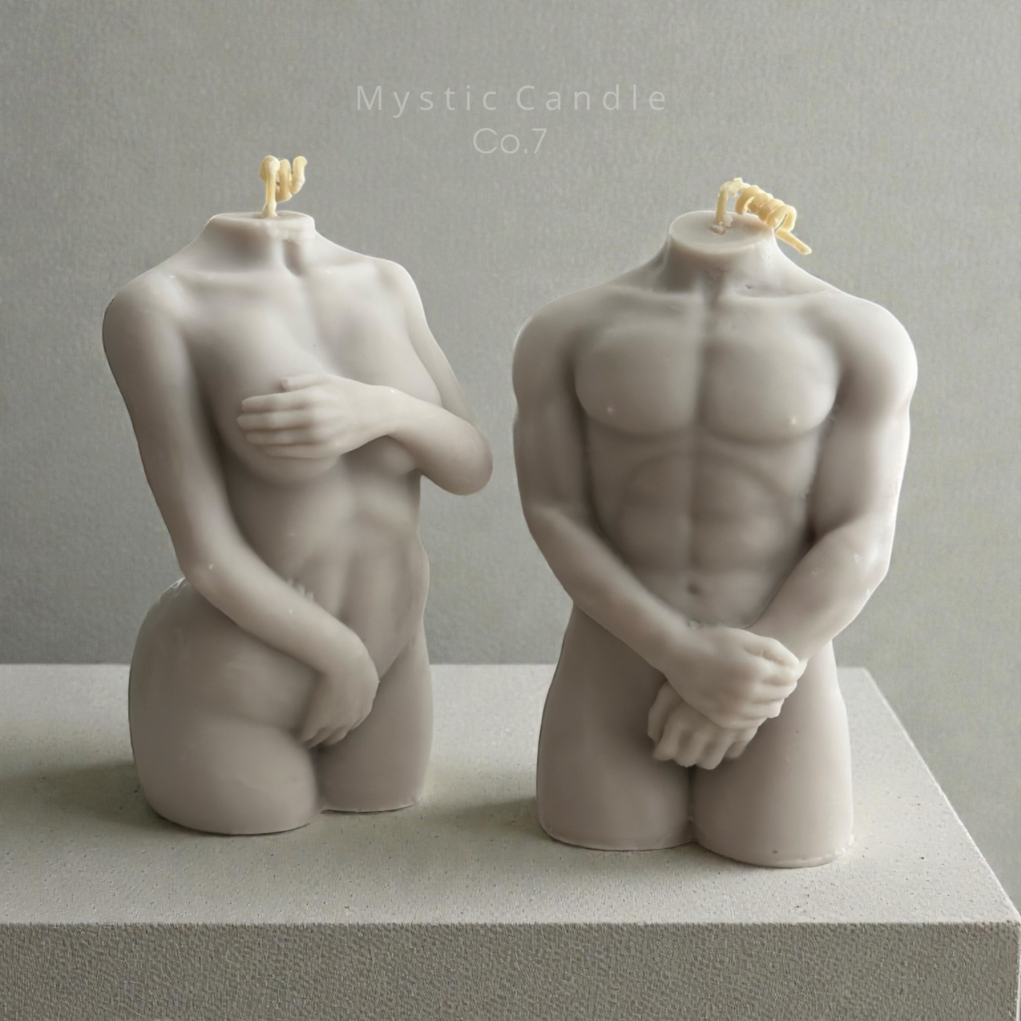 Man Women Torso Candles (Set of 2), Handmade gift, Soy Wax, Goddess Candles, Set of 2, Birthday Gift, Aroma Candles, Home Decor