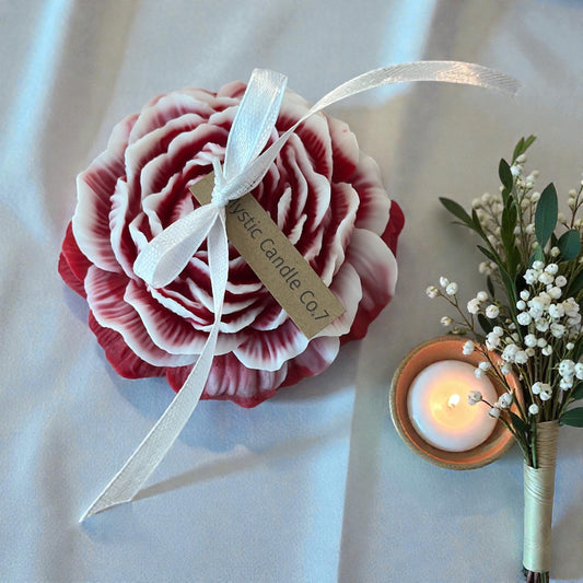 Flowers candle, Two-toned flower, soy wax candles, decorative candles, Mother’s Day gift, birthday gift, wedding Decor, anniversary