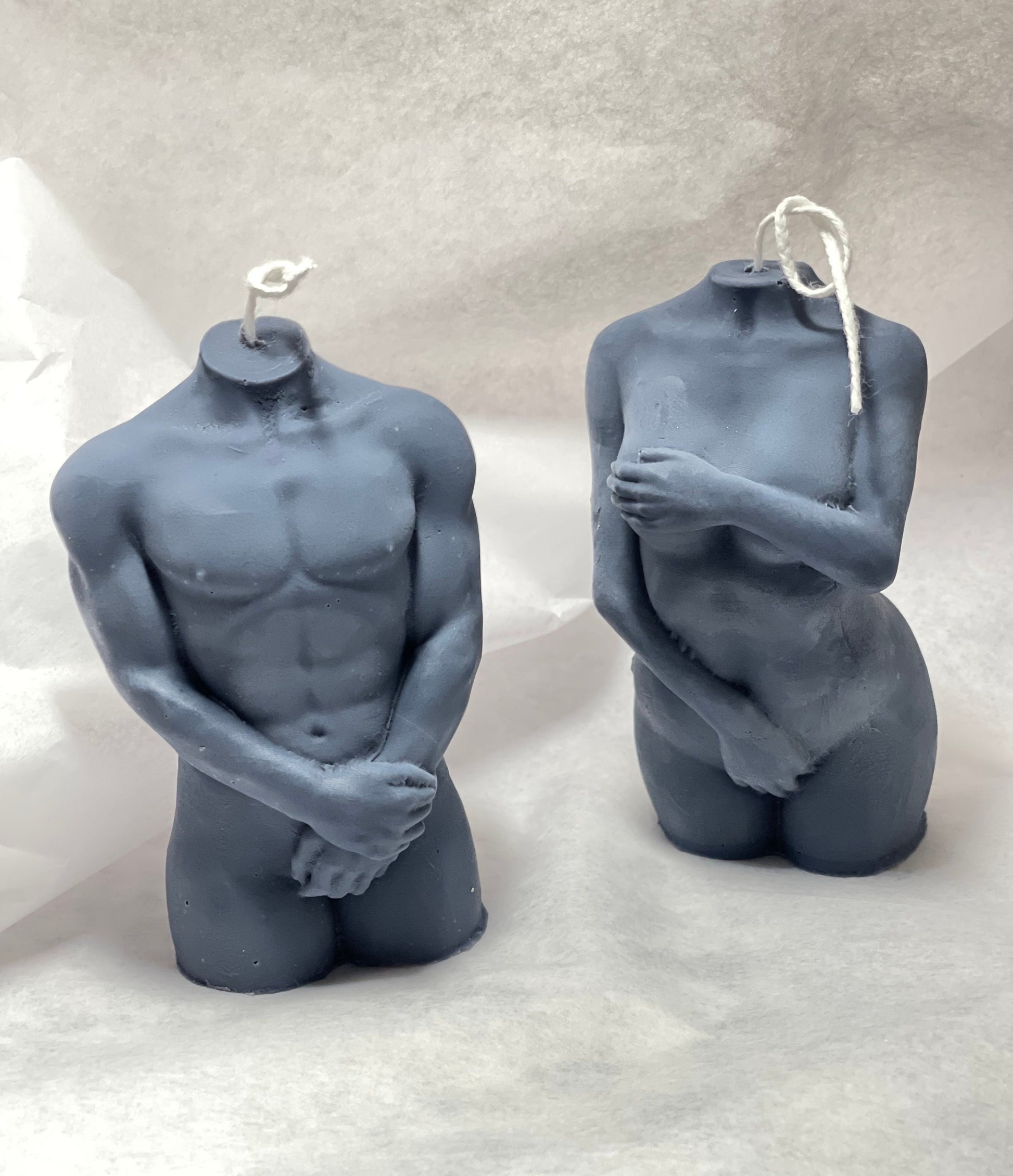 Man Women Torso Candles (Set of 2), Handmade gift, Soy Wax, Goddess Candles, Set of 2, Birthday Gift, Aroma Candles, Home Decor