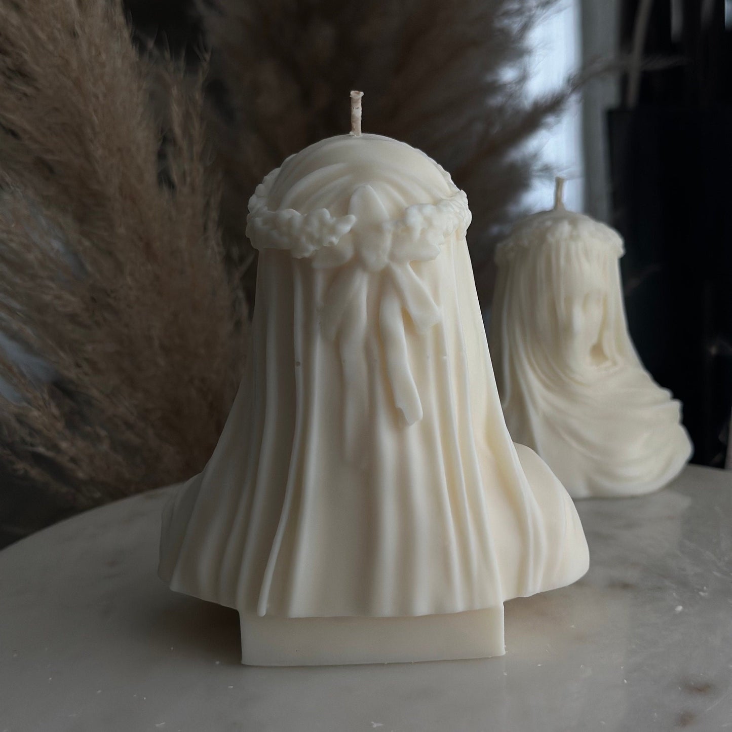 Veiled Lady Candle (1pc), Soy Wax Candle, Sculptural Candle, Birthday gift, Handmade Candle, Goddess candle, Home Decor, Custom Color, Eco