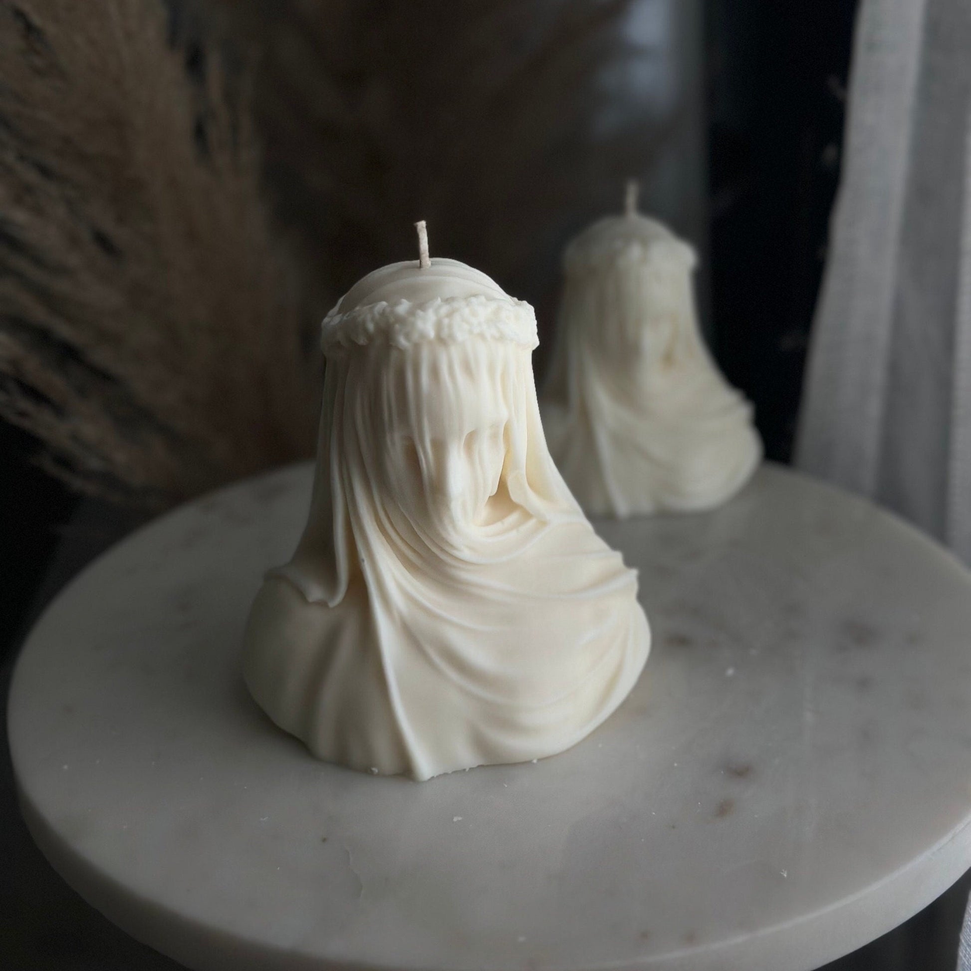 Veiled Lady Candle (1pc), Soy Wax Candle, Sculptural Candle, Birthday gift, Handmade Candle, Goddess candle, Home Decor, Custom Color, Eco