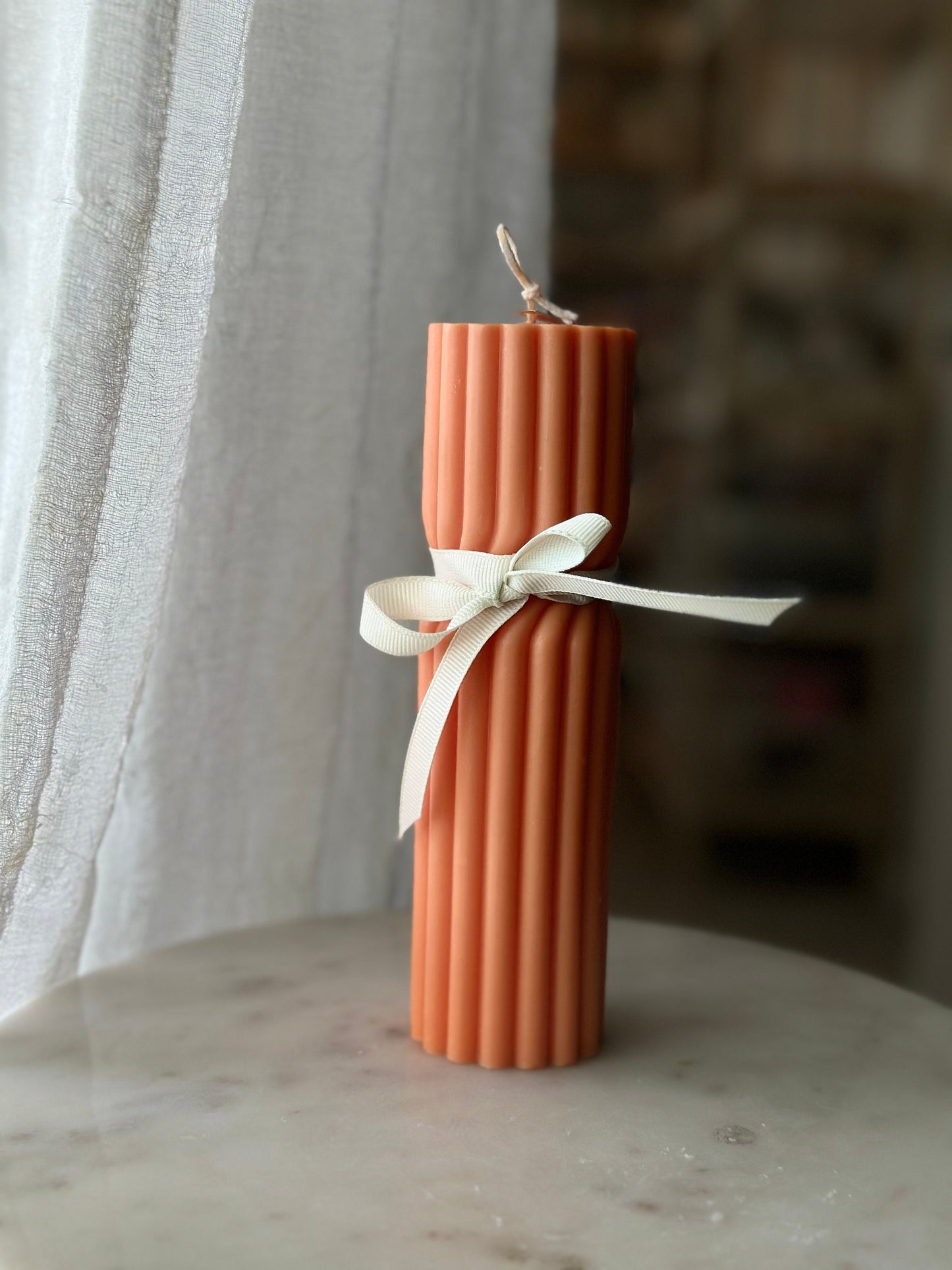 Twisted pillar, Handmade Gift, Birthday Gift, Wedding Favors, Soy Wax candle, Table candle, Handmade Candle, Home Decor, Custom Colors