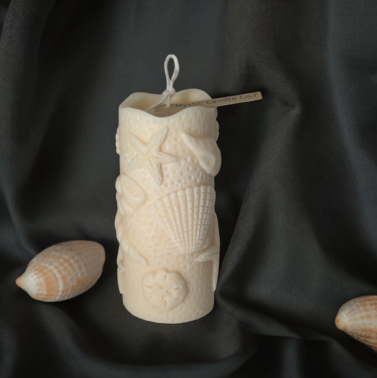 Pillar candle(1pc), Shell candle, Soy wax candle, Handmade gift, Minimalist candle, Seashell candle, Wedding Favors, Handmade Candle