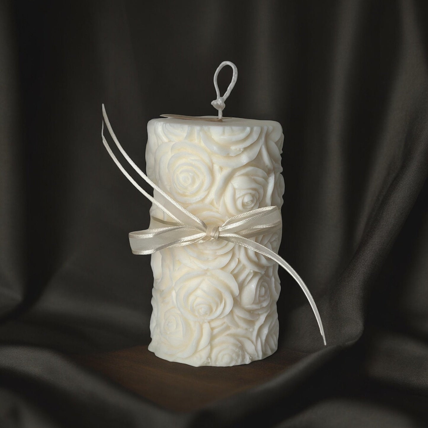 Flower candle(1pc), Soy wax, Pillar Tall candle, Wedding Favors, Birthday gift, Handmade Gift, Rose candle, Handmade candle, Gift Favors