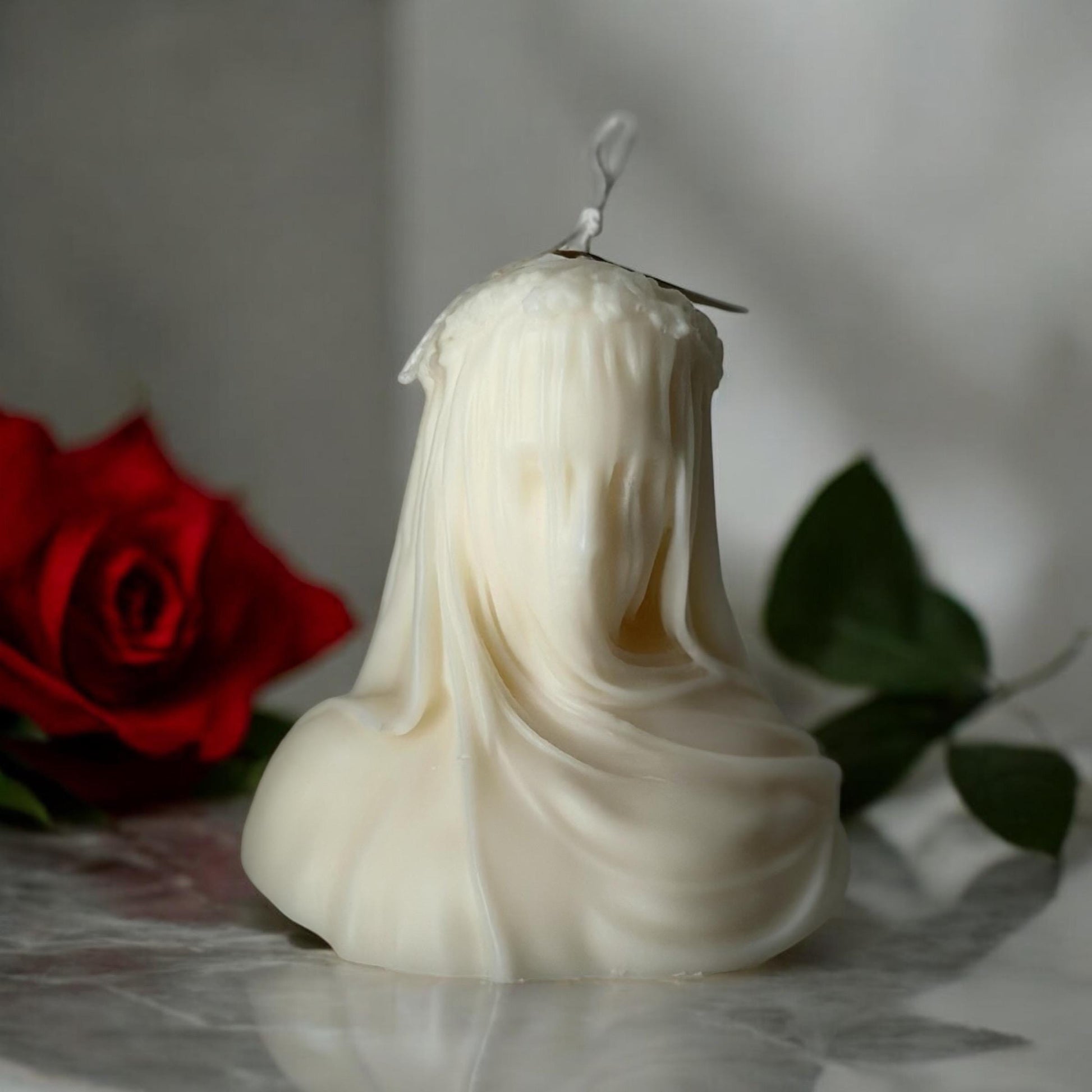 Veiled Lady Candle (1pc), Soy Wax Candle, Sculptural Candle, Birthday gift, Handmade Candle, Goddess candle, Home Decor, Custom Color, Eco