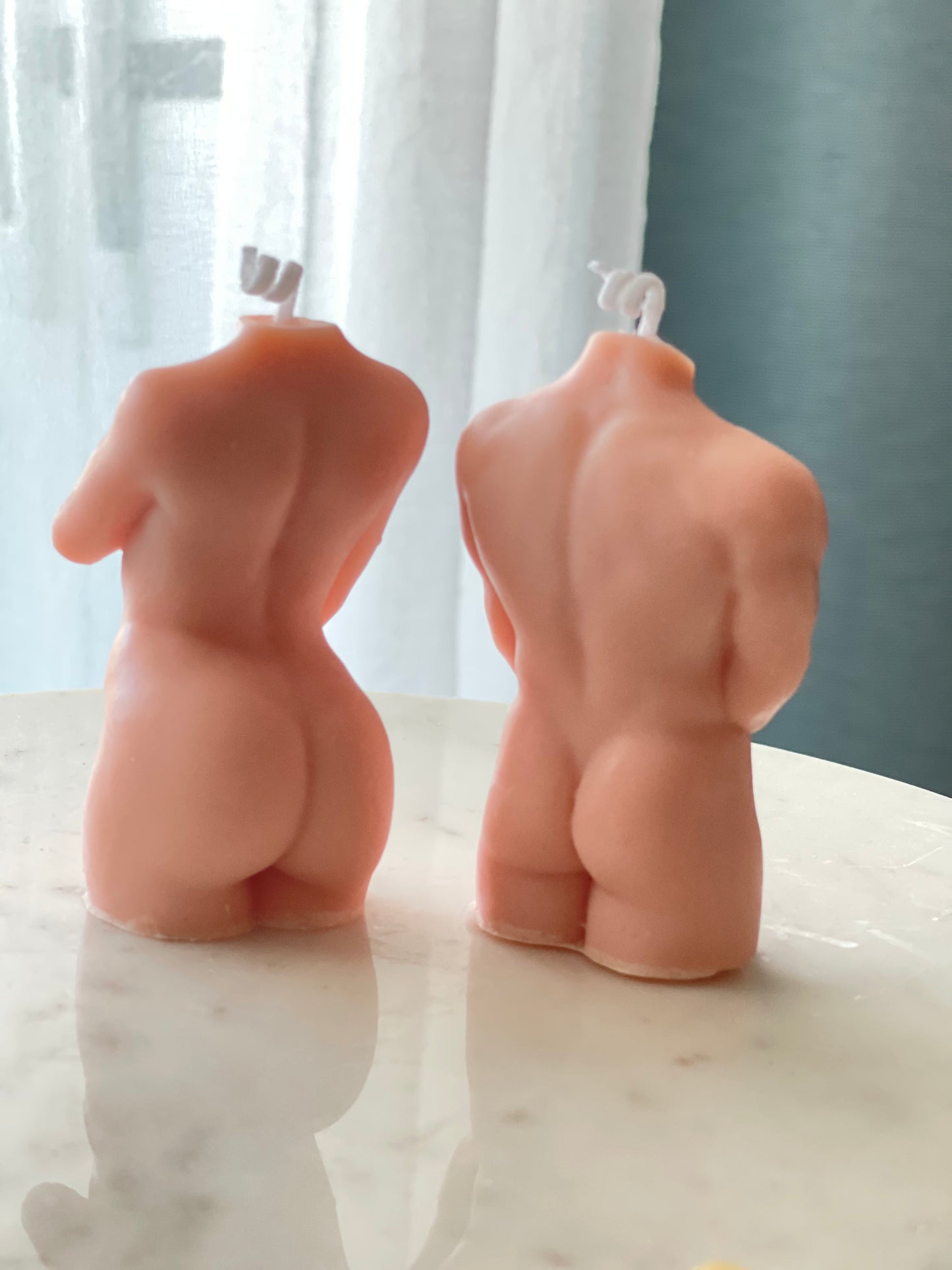 Man Torso, Women Torso Candle, Hand-Poured, Soy Wax, Goddess Candles, Set of 2, Birthday Gift, Aroma Candles, Home Decor
