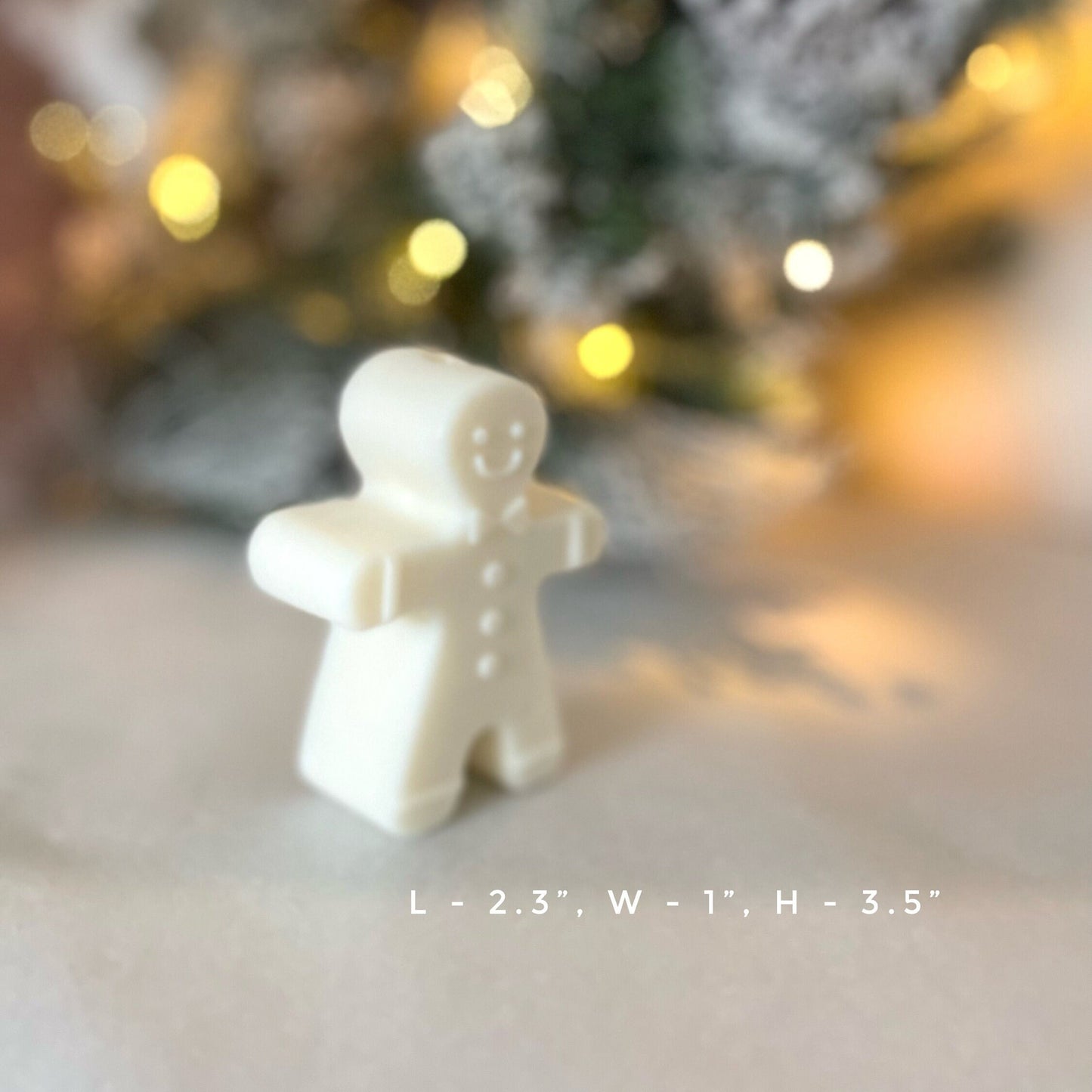 Gingerbread man candle, gingerbread lady soy wax candle, set of 2, Christmas gift, Christmas decor, aroma candles, Birthday gift, Home decor