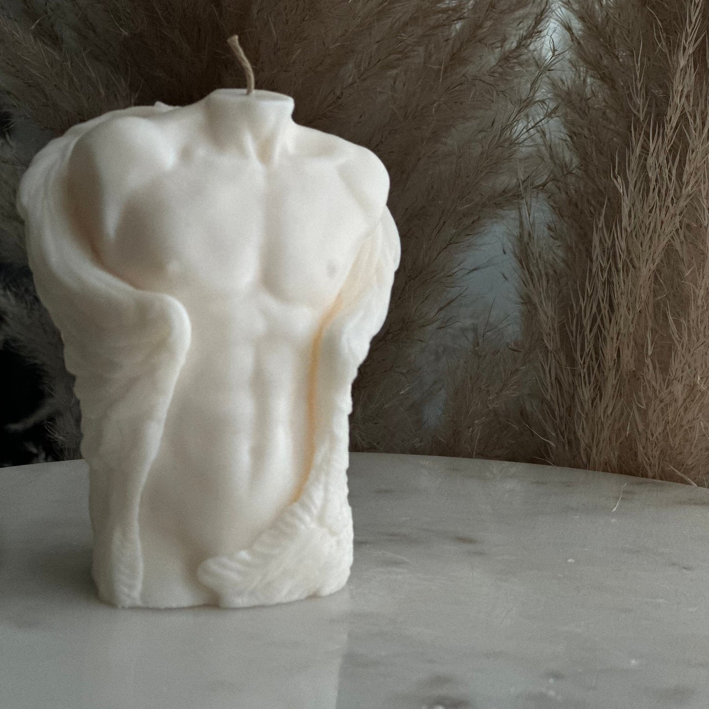 Male Angel Torso with Wings, Soy wax candles, Hand-poured Candles, Home decor, Decorative candles, Male with wings, Aroma Candles
