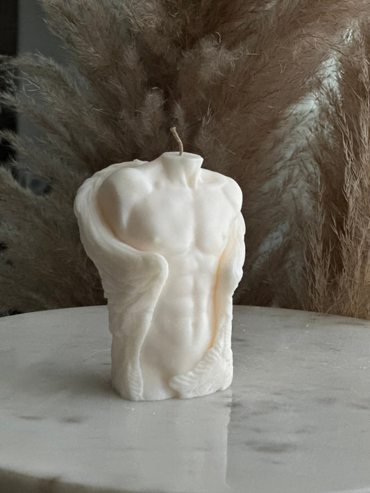 Male Angel Torso with Wings, Soy wax candles, Hand-poured Candles, Home decor, Decorative candles, Male with wings, Aroma Candles