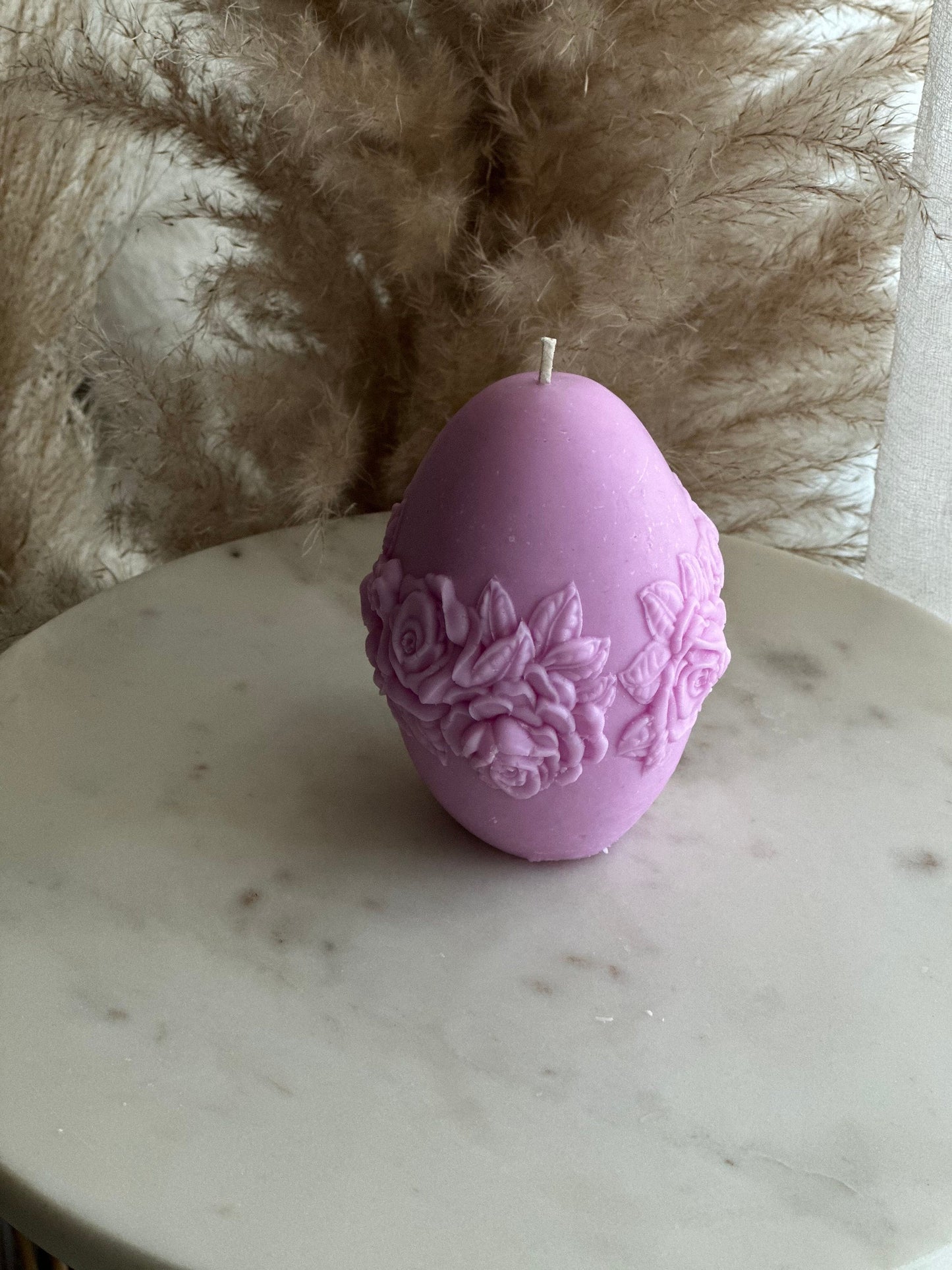 Easter Egg candle, Soy Wax Candle, Decorative candles, Gift, Flower candle,Roses candle, Easter decor, Hand-poured candles