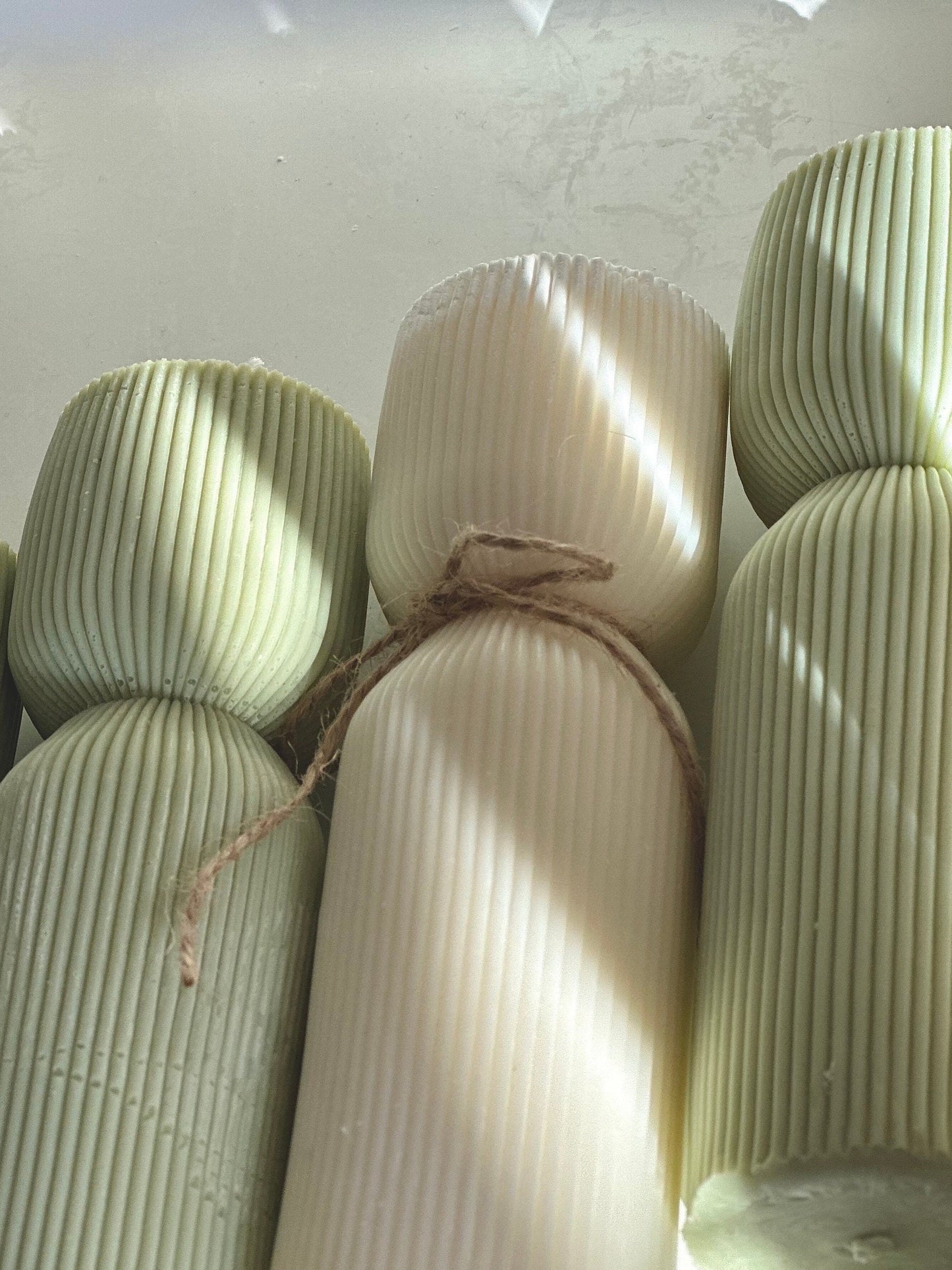 Ribbed Pillar Candle, Tall candles, Birthday Gift, Wedding decor, Soy Wax candles, Christmas gift, Hand-poured Candles, custom colors