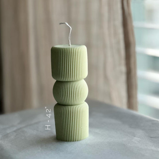 Pillar candle (1pc), soy wax candle, Handmade Gift, tall candle, birthday Gift, aroma candles, Home decor, minimalist candles, decorative