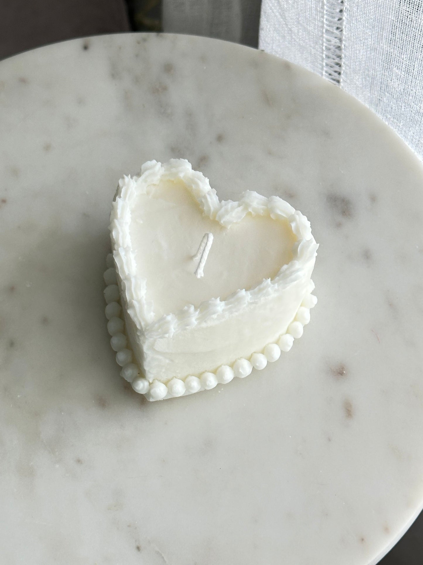 Birthday cake candle ( 1 pc), soy Wax Candle, Heart shaped candle , Hand-poured candle, Aroma Candles, Wedding gift, birthday gift, handmade