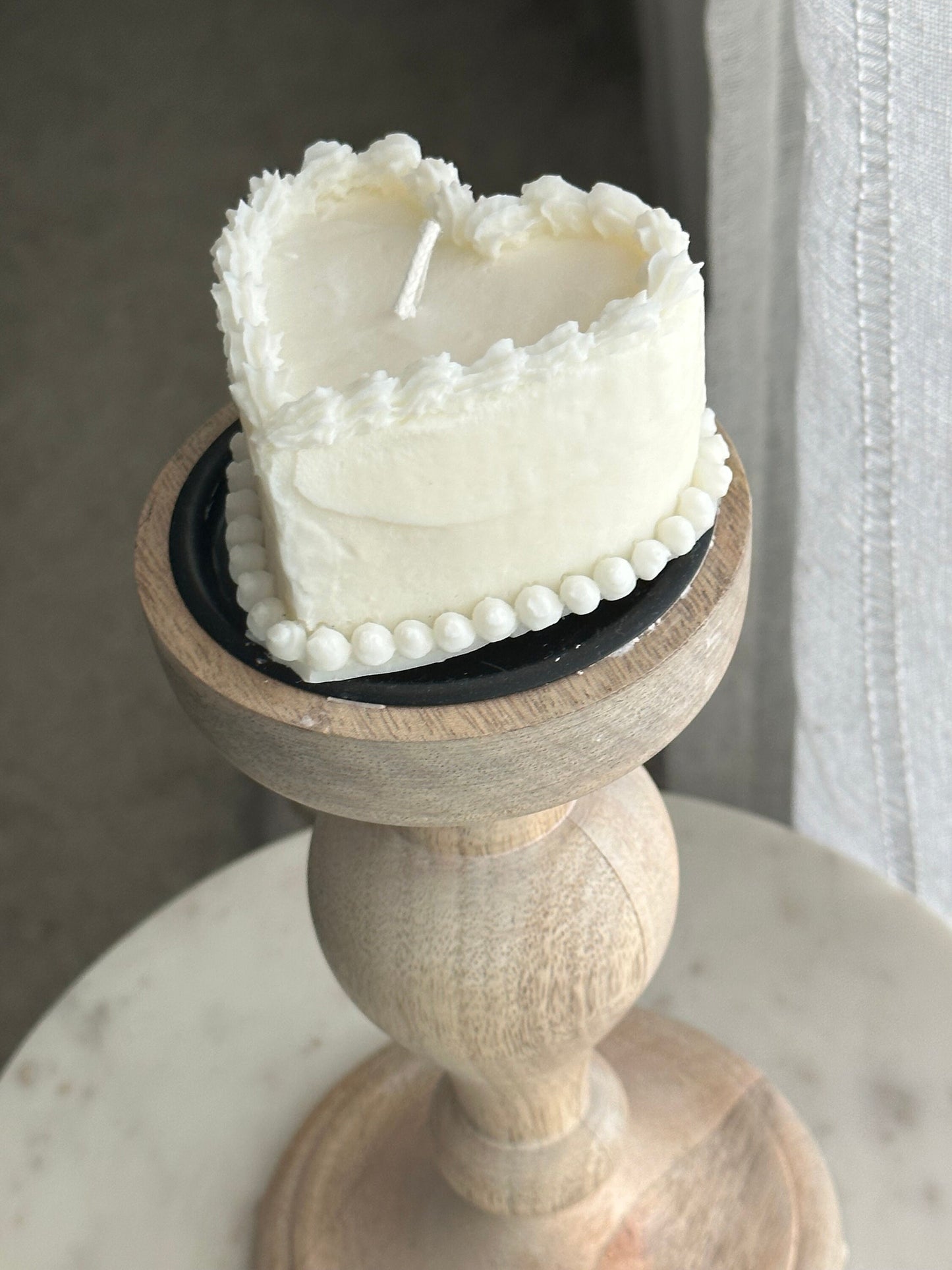 Birthday cake candle ( 1 pc), soy Wax Candle, Heart shaped candle , Hand-poured candle, Aroma Candles, Wedding gift, birthday gift, handmade