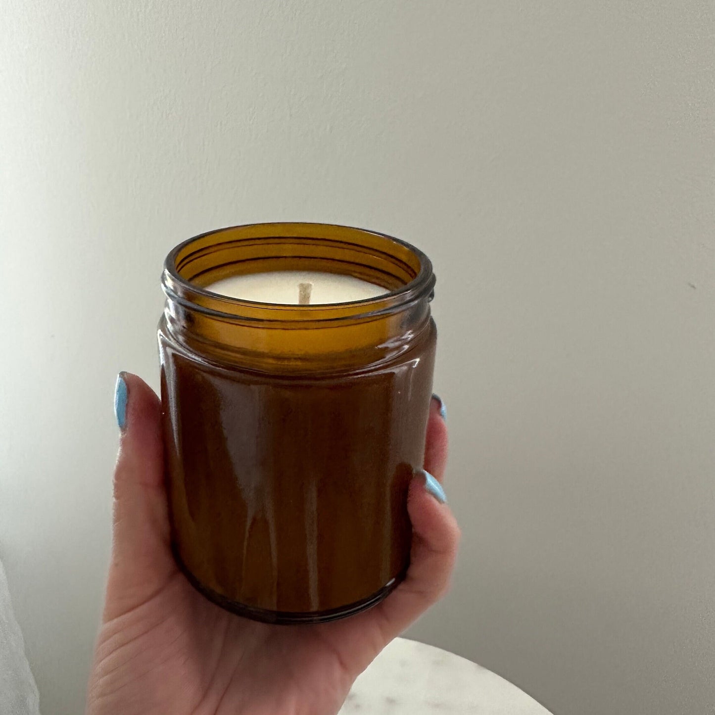 Amber glass container (9oz) candle, Christmas gift,  Christmas candle, Aromatherapy candle, Handmade Gift, Birthday Gift, Relaxation candle