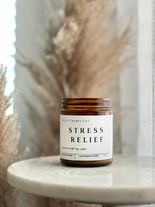 Amber glass container (9oz) candle, Christmas gift,  Christmas candle, Aromatherapy candle, Handmade Gift, Birthday Gift, Relaxation candle