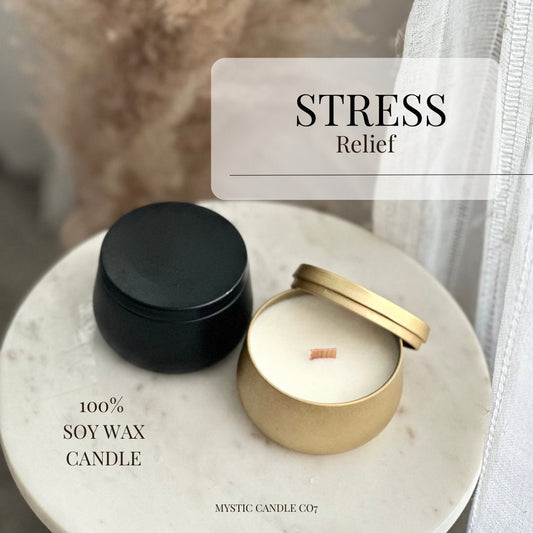 Wood Wick candle (1pc) 8oz Aroma Candle Soy wax, Crackling  Candle, Birthday gift, Container  Candles, Spa candle Hand-poured, stress relief