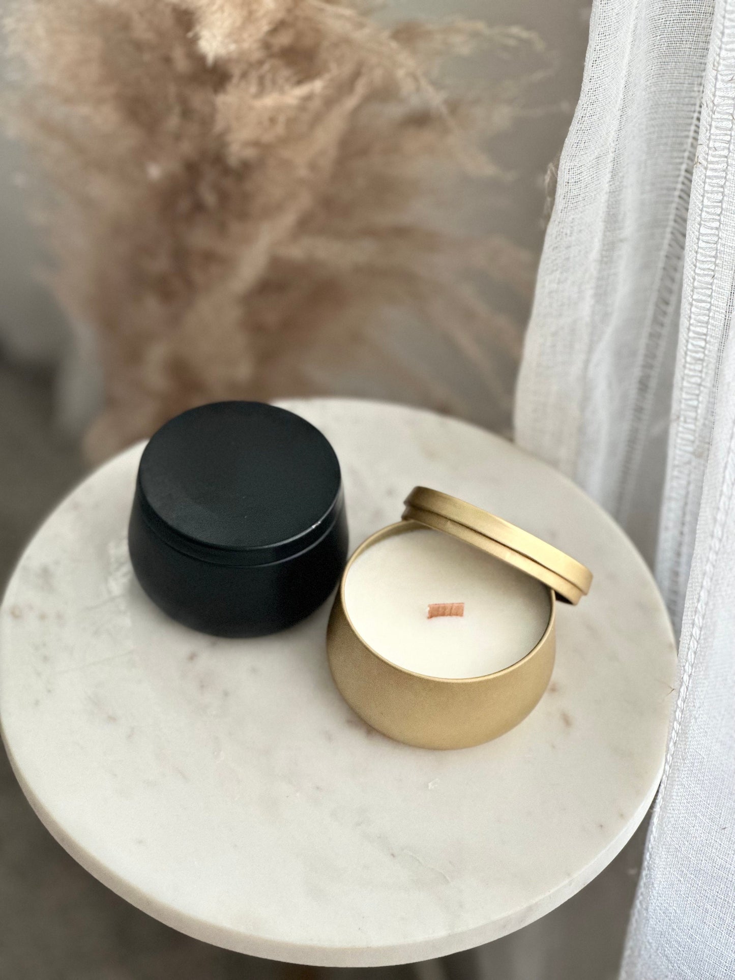Wood Wick candle (1pc) 8oz Aroma Candle Soy wax, Crackling  Candle, Birthday gift, Container  Candles, Spa candle Hand-poured, stress relief