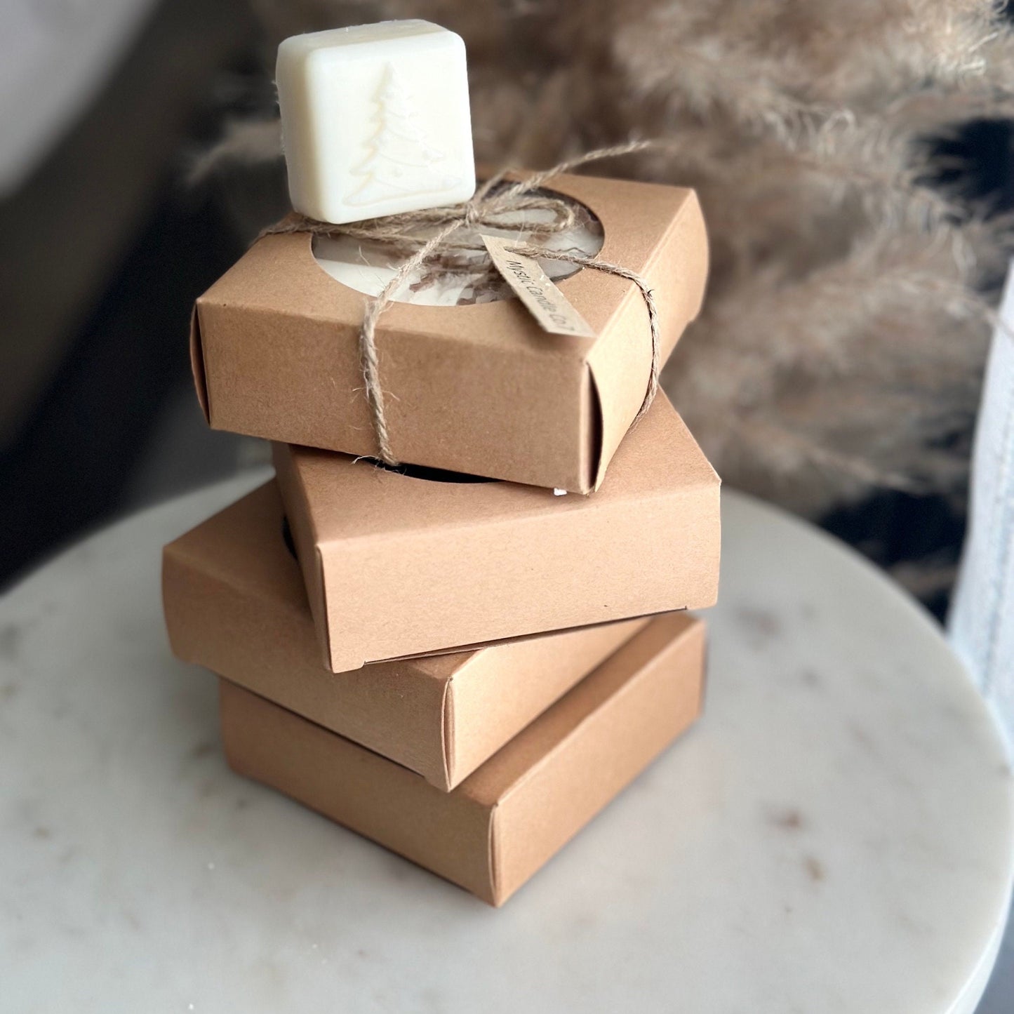 Wax melts, hand-poured wax melts, Christmas gift, aroma candles, aromatherapy, white, Christmas tree wax tart, Christmas Stocking
